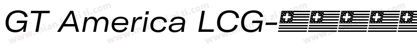 GT America LCG字体转换